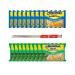 Ja Cor Instant Ramen Noodle Soup Variety Pack 2 Flavors (12) Soy Sauce (12) Chili Flavor Noodles 3 oz. Bundle with 1-Set of Reusable Stainless Steel Chopsticks (24 Individual Packs)