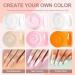 PEACECOLOR 6PC 8G Acrylic Powder Set Clear Pink White Nude Orange Dark Pink Color Collections Professional for Acrylic Nail Extension Carving Nails DIY Nail Art at Home No Lamp Needed XA-46 - Buy Online on GoSupps.com