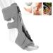 Pongnas Foot Drop Orthosis | Comfortable Ankle Support with Hook and Loop Closure | Triple Pressure Band for Drop Foot Injuries - Gray - Buy Online on GoSupps.com