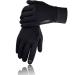 Simari winter thermal gloves men women touchscreen anti-slip winding gloves cold weather gloves to drive cycling skiing work outdoor SMRG102 102-black L