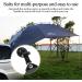 CONBOLA Heavy Duty Suction Cups 4 Pieces with Hooks - Camping Tarp Accessory with Securing Hook for Awning, Boat, and Camping - Classic Red Line Black - Pack of 4 - Buy Online on GoSupps.com