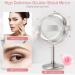 VESAUR 8 Rechargeable LED Makeup Mirror with 10X Magnification - Touch Screen, 3 Colors, Portable Vanity Mirror - Senior Nickel Design - Buy Online on GoSupps.com