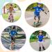 Kids Toddler Roller Skating Protective Gear Set - Knee Pads, Elbow Pads, Wrist Guards - Purple - Ages 4-13 - Buy Online on GoSupps.com