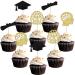 kreat4joy 24pcs Brain Graduation Cupcake Toppers Neurologist Graduation Congrats Grad Party Decor Neurology Party Decorations for Neuroscience Cake Decorations