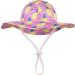 LANGZHEN Baby Girls Sun Protection Hat with Chin Strap | Adjustable Toddler Kids Wide Brim Play Hat | Pineapple Design | 6-12 Months - Buy Online on GoSupps.com
