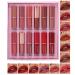 Coffret de Rouge L vres 12 Pi ces Kit De Maquillage Labial S chage Rapide | Ensemble De Rouge L vres Liquide Mat pour Voyage Sc ne Rendez-vous R union Vacances