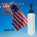 Earth's Essentials 8 oz. Refillable Pump Bottles (4 pack) | HDPE Plastic, Patented Funnel | Ideal for Lotions, Shampoos, Massage Oils - Buy Online on GoSupps.com