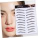 BIUDECO Authentic Eyebrows 4pcs Eyebrow Stickers Waterproof Makeup Eyebrow Transfers Stickers Eyebrow Tool Applique 4d Cosmetic 21x15cm Brown - Buy Online on GoSupps.com