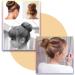3 Pcs Fast Bun Maker - Magic Hair Donut French Twist Snap Band - Dark Brown - Buy Online on GoSupps.com
