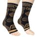 Copper Ankle Brace Support for Men & Women  Ankle Stabilizer Compression Sleeve Socks for Prevent Ankle Injuries  Ankle Support Foot Brace for Sprained  Swelling  Achilles Tendonitis  Sport (Pair  XL) XL Gold 2