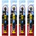 Colgate Batman Toothbrush for Children with Suction Cup Kids 5+ Years Old Extra Soft - Pack of 4