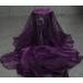 MDS 5 Yard Dark Purple Sheer Organza Fabric Bolt for Wedding Dress & Crafts - Buy Online on GoSupps.com