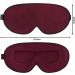 UAMAL 3D Eye Mask Sleep Mask - 100% Blackout Eyelash Extension Sleep Mask for Women & Men - Premium DARK CRIMSON Sleeping Eye Mask - Adjustable Strap Travel Essential - Buy Online on GoSupps.com