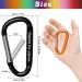 12pcs Aluminum Carabiner Keychain Clips - D-Ring Shape, 66lbs Capacity, Multicolor - Buy Online on GoSupps.com