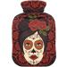 Buy Naanle Rose Mexican Skull Hot Water Bottle 1L Transparent Hand & Foot Warmer for Pain Relief & Heat Therapy International Shipping Available - Buy Online on GoSupps.com