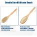 VOCOSTE Double Sided Bath Brush Back Scrubber - Long Handle - Brown - 14.6 Inches - Buy Online on GoSupps.com