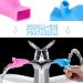 3-Colored Silicone Tap for Kids - Delayed Flow for Safe Hand & Face Washing | International Shipping - Buy Online on GoSupps.com