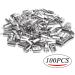 Stainless Steel Fold Crimp Ends Terminators - 100Pcs for Necklace, Tassel, Leather Jewelry - 5MM - Buy Online on GoSupps.com