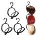 KWQBHW 3 Pack Hanging Wig Stand Portable Wig Hanger Plastic Display Holder for Wigs and Hats Collapsible Wig Dryer Wig Cap Storage Stand Tool