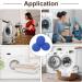 uxcell 4pcs Reusable Laundry Dryer Balls - Vinyl Drying Balls to Reduce Wrinkles Static & Drying Time | Energy-Saving Fabric Softener - Blue - Buy Online on GoSupps.com