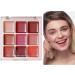 Lip Gloss Palette - 9 Colors Lip Gloss Makeup Matte Finish Waterproof Moisturizing Non-Stick for Special Occasions or Everyday Wear for Young Girls - Buy Online on GoSupps.com