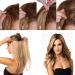 SEGO 66cm Clip-In Hair Extensions - Real Human Hair Smooth Ash Blonde & Bleach Blonde 5 Clips 120g - Perfect for a Gorgeous Look! - Buy Online on GoSupps.com
