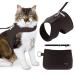 Cat Harness, Collar & Leash Set - Escape Proof Adjustable Choke Free Velcro Harness Vest for Walking Cats & Kittens Sable Brown Large
