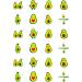 24 Avacado edible PRE CUT style kids childrens party decorations Wafer Paper Cupcake Fairy Cake Toppers - Buy Online on GoSupps.com