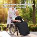 Winter Wheelchair Warm Blanket Waterproof Fleece Lining Comfortable Aldult Keep Warm Windproof Lower Body Leg Cozy Cover for The Elderly Disabled Seniors Black - Buy Online on GoSupps.com