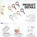 Glarks 1610Pcs 7 Colors Screw Eye Pins Hooks for Jewelry Making - 3 Sizes - Perfect for Earrings, Necklaces, Bracelets DIY - Buy Online on GoSupps.com