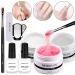 Morovan Builder Gel Kit - 3 Colors Hard Gel Builder Set for Nails | Clear White Pink Extension Set for DIY Nail Art at Home | 30g Builder Gel for Beginners - Buy Online on GoSupps.com