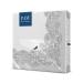 PAW - Napkins 3 -layer (33 x 33 cm) I 20 pieces I Perfect for communion wedding confirmation and celebrations I paper napkins colorful I Special occasions ornaments silver I royal lace royal lace (silver)