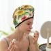Hair Towel Wrap - Quick Drying Hair Turban with Button | Sunflower Cornflower Poppy Design - Buy Online on GoSupps.com