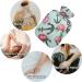 NAANLE Watercolor Rose Hot Water Bottle - 2L Transparent Design for Heat & Cold Therapy Ideal for Bed Hands & Feet - Buy Online on GoSupps.com
