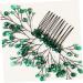 Mikinona Green Branches and Leaves Hair Comb Leaf Comb Hairpin Wedding Comb Hairpin Wedding Crystal Hair Decor Wedding Headdress Crystal Leaf Headdress Crystal Comb Hairpin Leaf Hair Comb - Buy Online on GoSupps.com