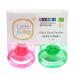 Shop LittleForBig Large Shield Pacifier Set - Adult Size Candy Shine Pink & Green - International Shipping Available! - Buy Online on GoSupps.com