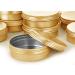 20 Pcs Gold 1-Ounce Aluminum Tin Jars | Refillable Round Containers for Cosmetic Lip Balm and Cream | 30ml Screw Lid Bottles - Buy Online on GoSupps.com