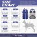 Kuoser Waterproof Dog Coat - Cozy Fleece-Lined Winter Jacket for Small & Medium Dogs | Cold Weather Pet Clothing L Blue - Buy Online on GoSupps.com