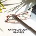 Cyxus Blue Light Filter Glasses for Men & Women | Non-Prescription Fashion Gaming & Computer Safety Glasses - Model 8149 Pink - Buy Online on GoSupps.com