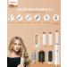 Air Styler 6-in-1 with Round Brush & Curling Rod Versatile Hair Dryer & Smoothing Brush for All Hair Types White Gold - Buy Online on GoSupps.com
