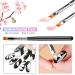 Premium HanyoSheng 8-Piece Nail Art Brush Set - Floral & Gradient Designs for Professional DIY Nail Art - Buy Online on GoSupps.com