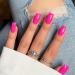 Hot Pink Press on Nails - Medium Square Coffin Style | Thick Reusable Gel Acrylic False Nails | 24 Glossy Solid Color Set - SXVME - Buy Online on GoSupps.com