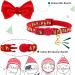 Azuza 2 Pack Cat Collar Breakaway with Bell and Removable Bowtie - Adjustable from 8-12 inches - Christmas Gift Set - Buy Online on GoSupps.com