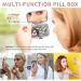 Cute Small Pill Case for Pockets & Purses | Elegant 2-Compartment Travel Medicine Organizer for Pills & Vitamins | Perfect Gift - Buy Online on GoSupps.com