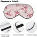 Pink Humming Birds Sleep Mask Eye Cover for Sleeping Blindfold with Adjustable Strap Blocks Light Night Travel Nap for Men Women - Buy Online on GoSupps.com