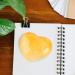 Artistone Citrine Crystal Heart Shape Worry Stone Hand Carved Pocket Gem Heart Stone Chakra Reiki Balancing for Yoga Collection Mental Healing Meditation Decor - Buy Online on GoSupps.com