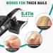Heavy Duty Nail Clippers for Men | Large Toenail Clippers for Thick Nails & Seniors | No Splash Fingernail Cutter with Catcher - Black - Buy Online on GoSupps.com
