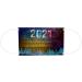 2021 Happy New Years Print Adult Disposable Christmas Facemask 3Ply Breathable Cloth Face_Masks 50PCS - Fits Men and Women - Buy Online on GoSupps.com