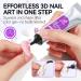Gelike ec 3D Nail Sculpture Gel: White Multifunctional Rhinestone Nail Gel 3D Gel Nail Art for Nail Charms Nail Art Sculpture Nail Decoration Manicure DIY Nail Modeling - Buy Online on GoSupps.com