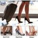 Sibba Heel Grips Shoes Pads - 2 Pairs | Self-Adhesive Foot Cushions for Women/Men | Thick Inserts for Large Shoes | Anti-Blister Liners | Black - Buy Online on GoSupps.com